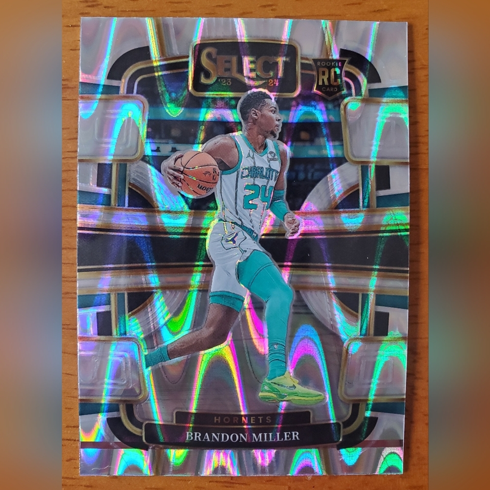 2023-24 Panini Select Brandon Miller 80 RC Rookie Tectonic Prizm MINT Pack Fresh